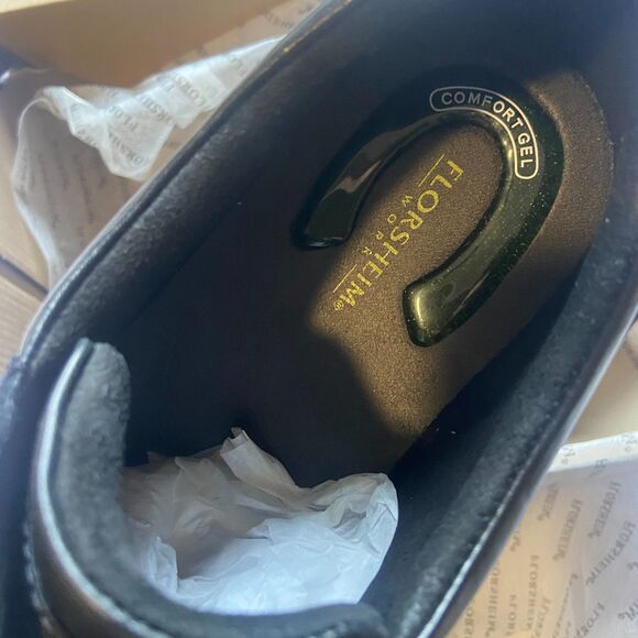 Florsheim Low Coronis Steel Toe Work Shoes FS2000 Black Leather Sz 10.5 NEW - Picture 5 of 9